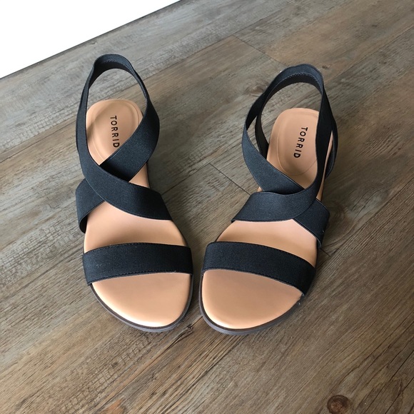 torrid Shoes Torrid Black Elastic Strap Block Heel Poshmark